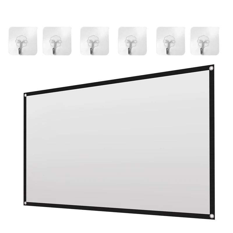 Projector Screen Projection Screen For Home Theater HD Foldable Anti-Crease