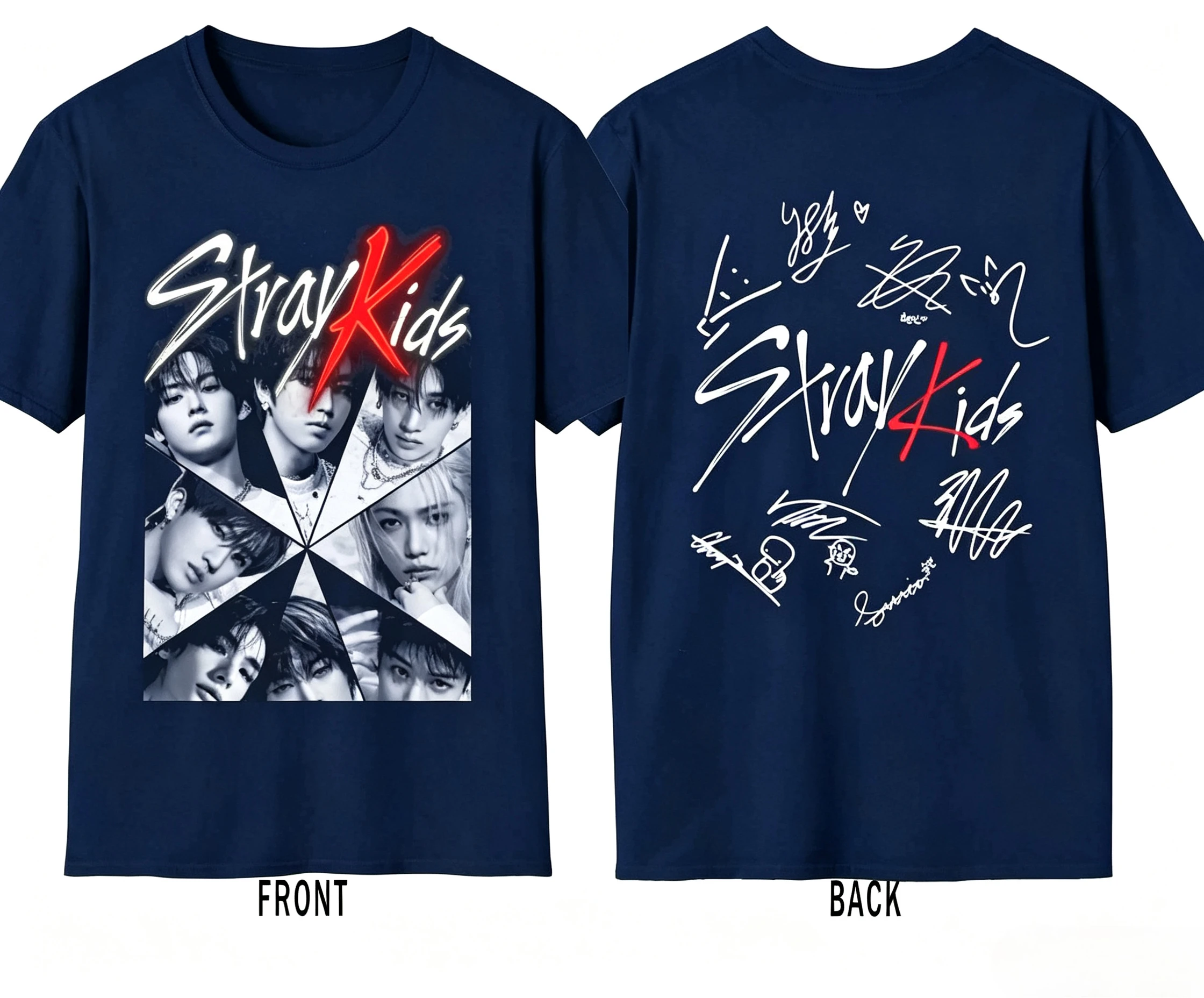 Stray Kids Do It Skzoo 2-Seiten T-Shirt Jugendshirt Sweatshirt Hoodie Stray Kids World Tour T-Shirt SKZ It Tap Tee DomiATE