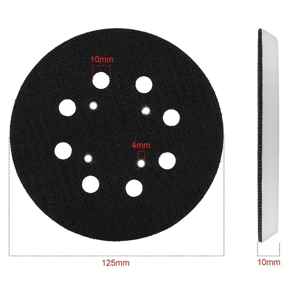 Almohadillas De Lijado 125 Mm Con Gancho Y Bucle - Compatible Con Bosch Y Lijadoras