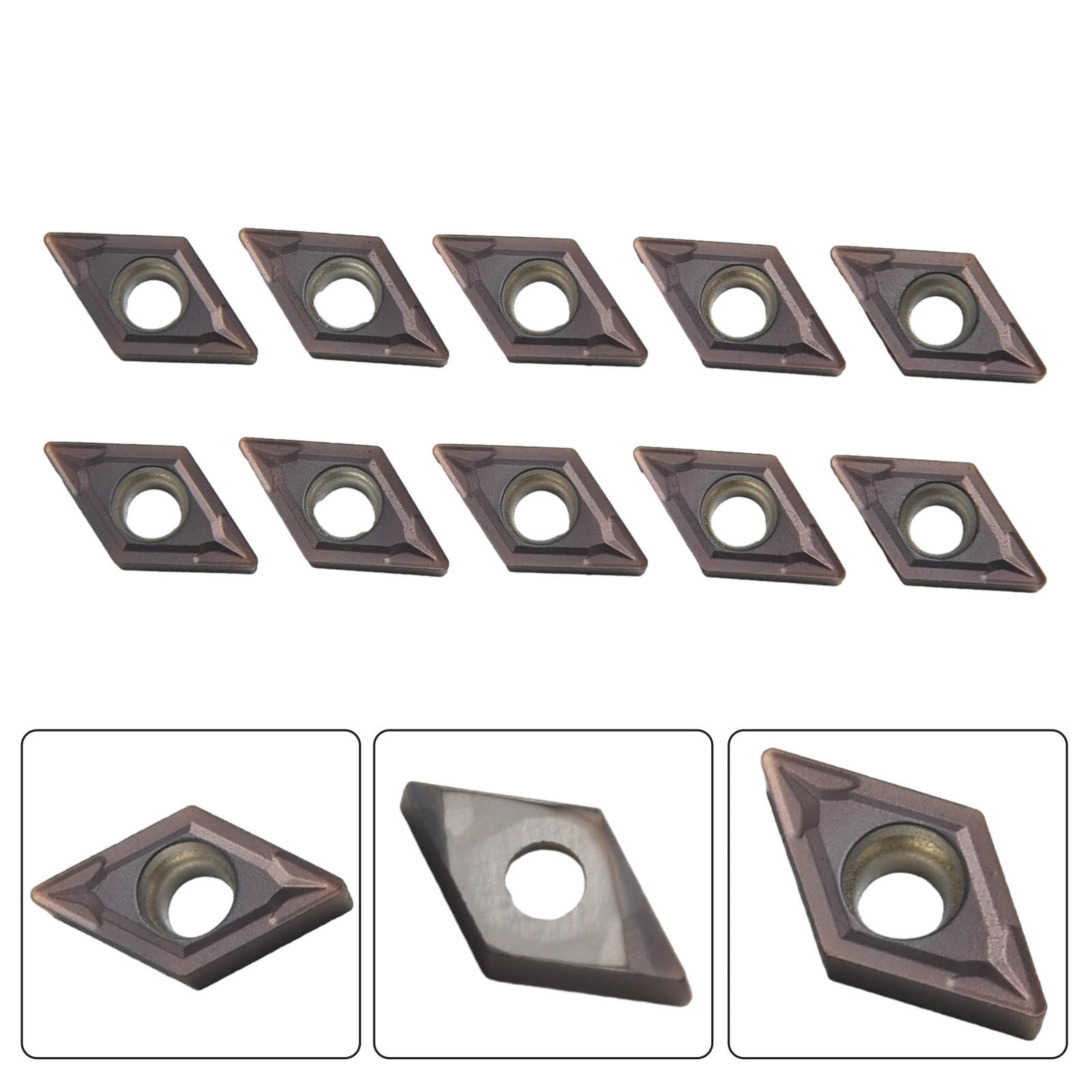 

Milling Tool Carbide Inserts For Stainless Steel Lathe Tool Replacement Tools Accessory DCMT 2-1-SM DCMT070204 SM IC907 Durable