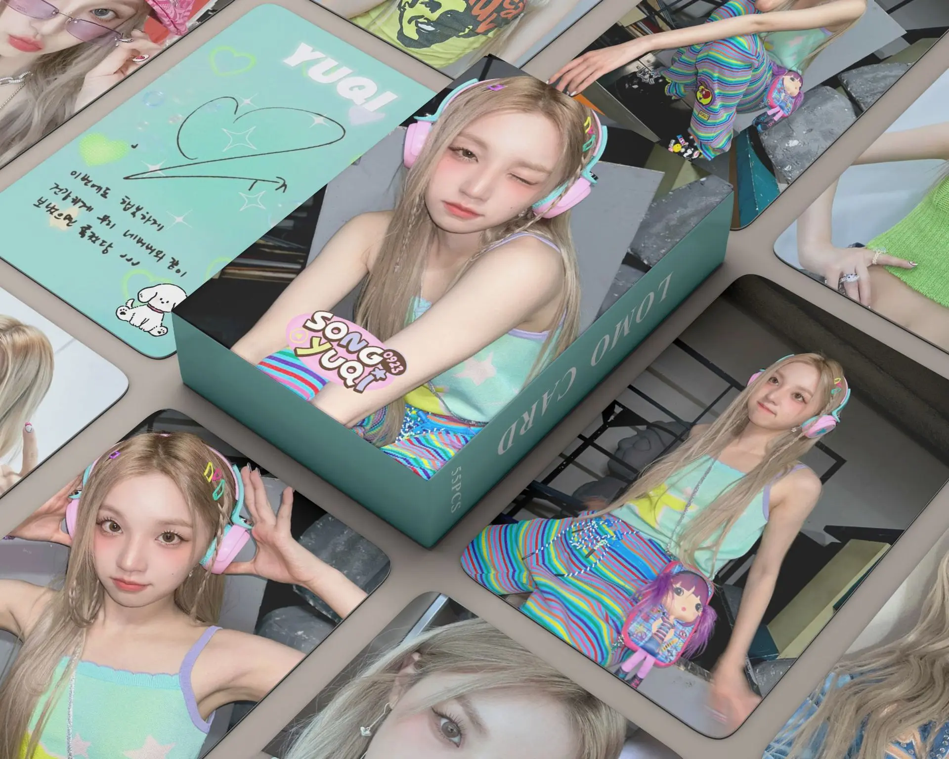 

55 шт./набор Kpop (G)I-DLE Song Yuqi Single слот LOMO карты GIDLE Photocards