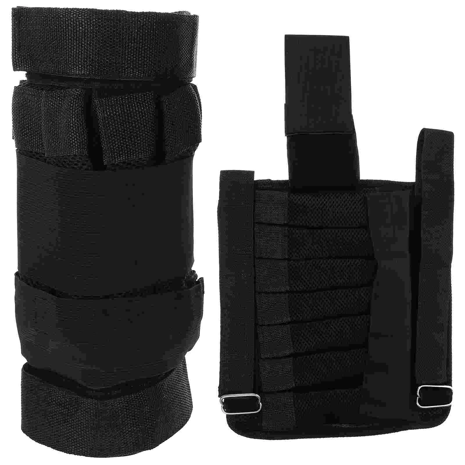 

2 Pcs Running Weight Leggings Adjustable Calf Cover Ankle Supplies Breathable Weights Training Belt Grid Cloth Man