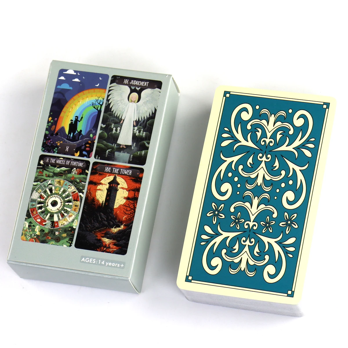 10.3*6cm Strange World Tarot Original Art Work 78 Pcs Tarot Cards Based on Rider Waite System 2