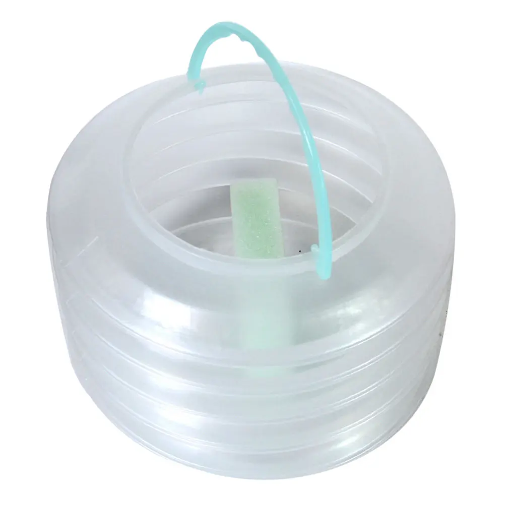 3Pcs 브러시 와셔 접이식 플라스틱 물통 개폐식 휴대용 페인팅 브러시 청소 도구 스폰지 핸들 야외 드로잉