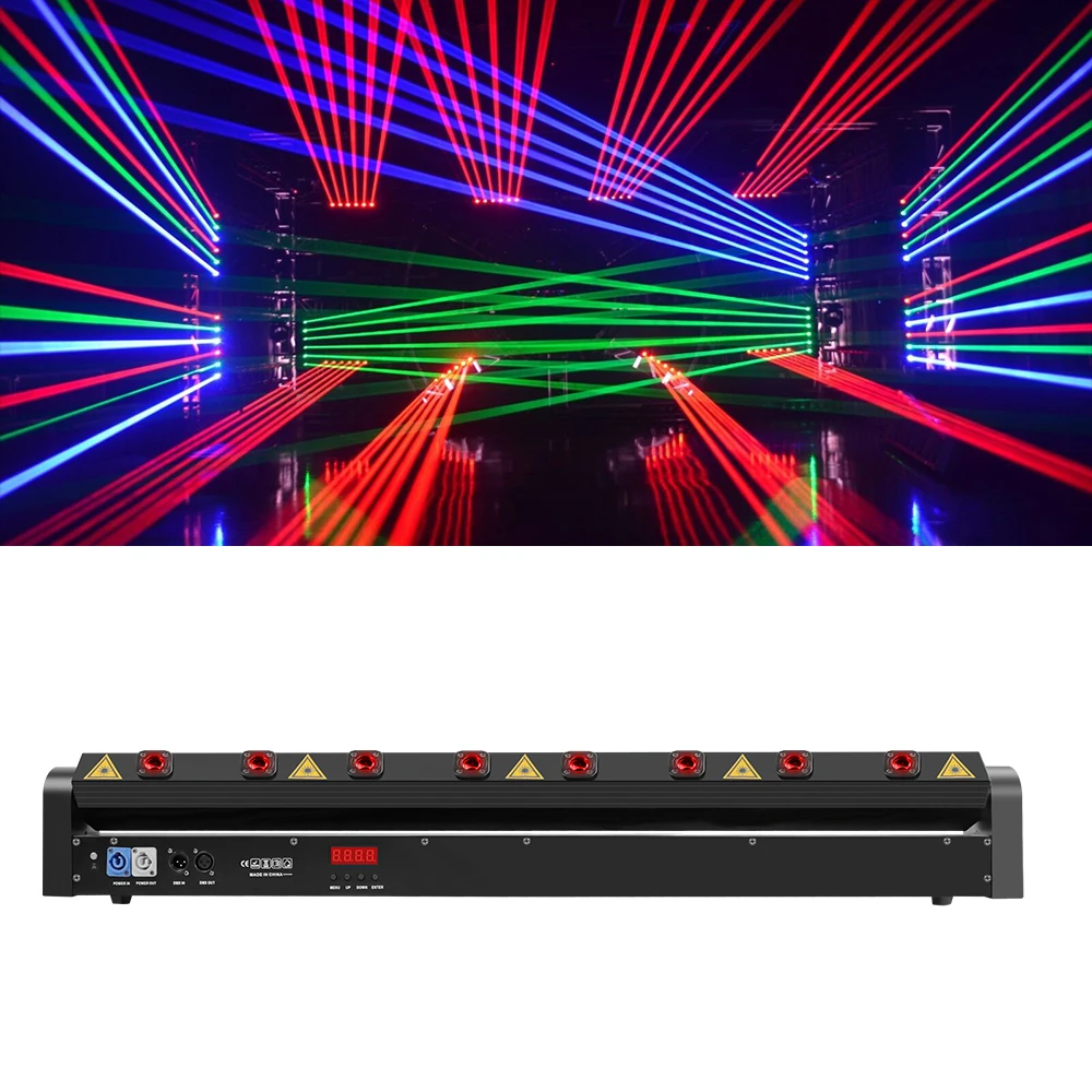 8 Eyes LED Beam Bar Moving Head Light disco ball light disco light led stage light moving beam light Laser Lamp RGB DMX Controller Stage Effect Bar DJ Disco Party Wedding Spot Beam Lighting