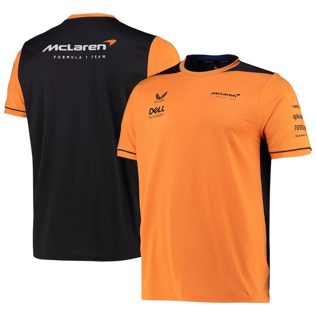 McLaren F1 Team Top 2022 Summer New T-Shirt Men Outdoor Sports Short Sleeve Formula One Racing Clothing Quick Drying T-Shirt Blue