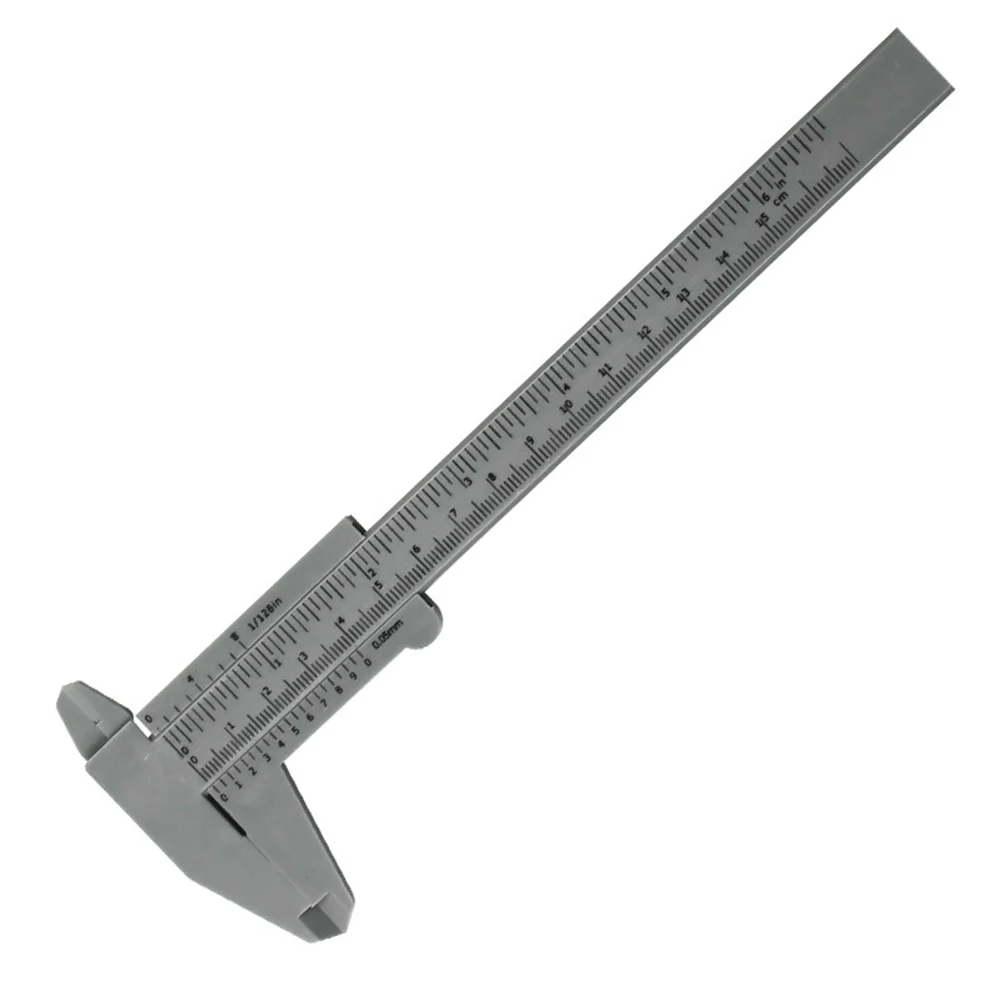 

Vernier Caliper Green/Black/Blue/Grey Precision Plastic Vernier Caliper Double Scale Ruler 0 150mm Measuring Tool