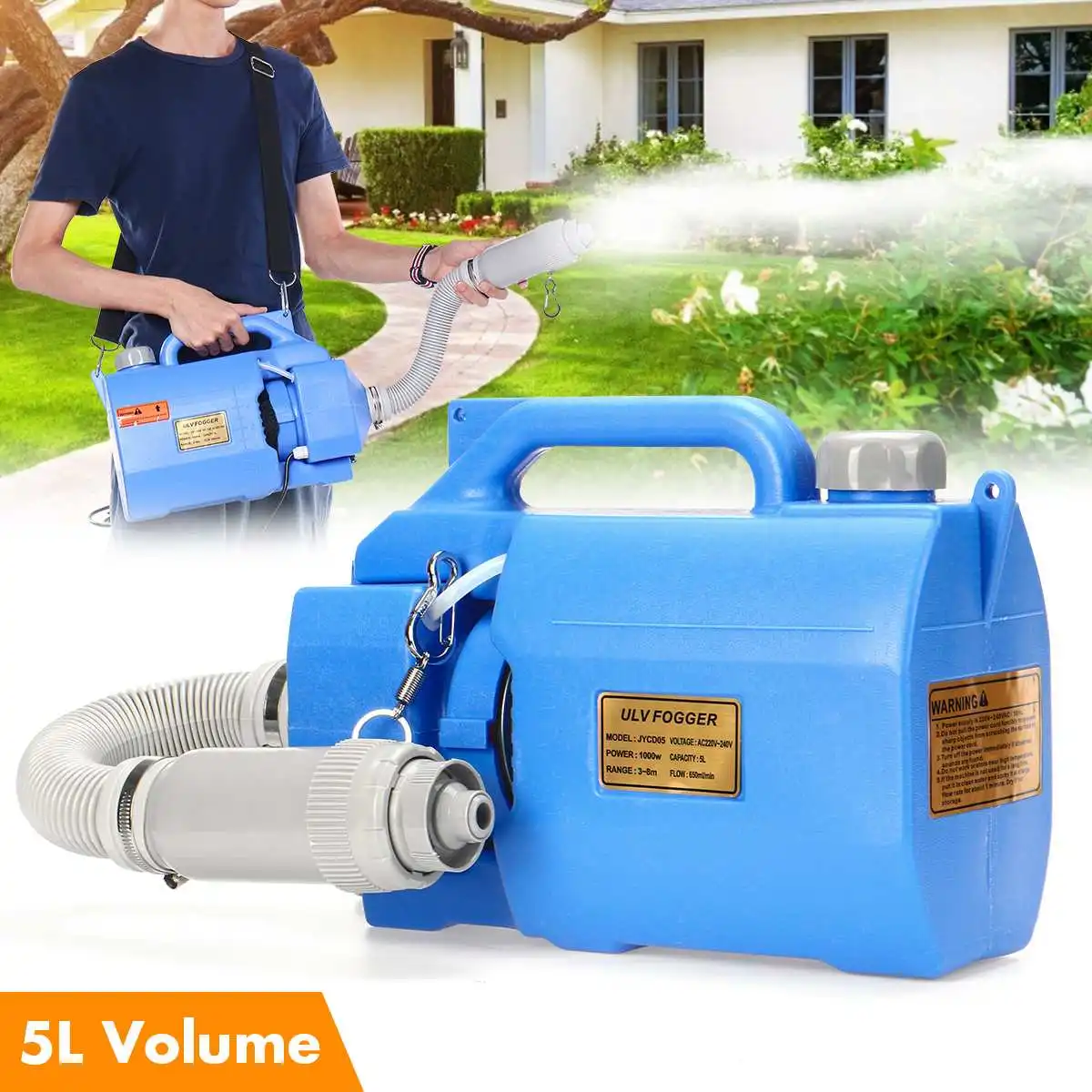 

1000W EU/US Plug Electric Sprayer Intelligent Agricultural Irrigation Pesticide Dispenser Garden Watering Equipment 220V 5L