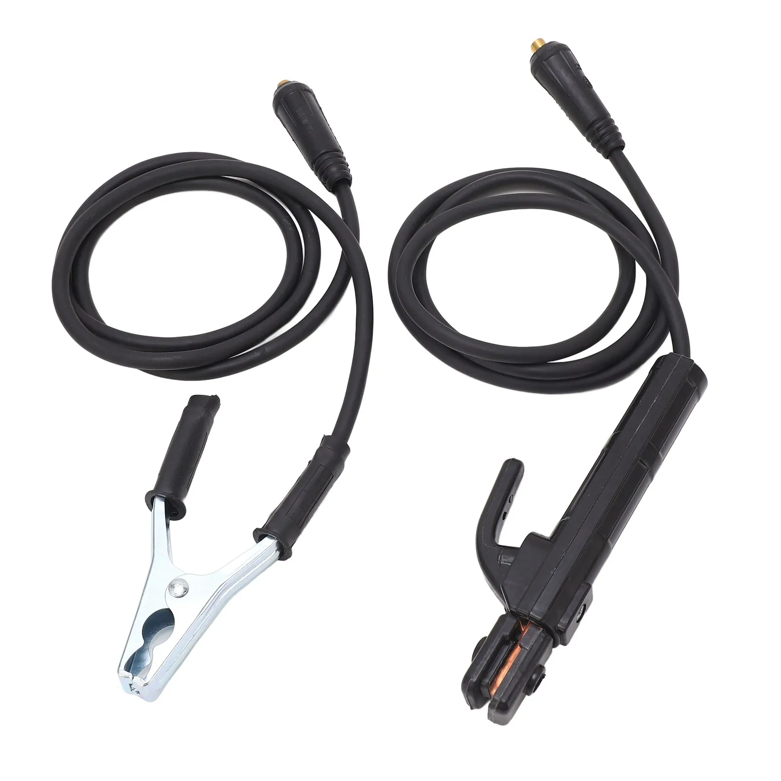 Welding electrode holder welding earth clamp 1 pair welding electrode holder clamp 200A brass iron welding machine ground clamp replacement accessories with 1.5meter cable