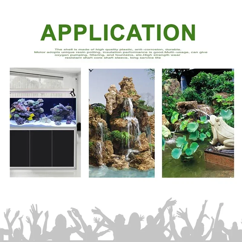 Ultra-Quiet 500—3000L/H Water Pump Submersible Pump For Aquarium Fountain Pond Pump Fish Tank Garden Pond Pumps Fountain