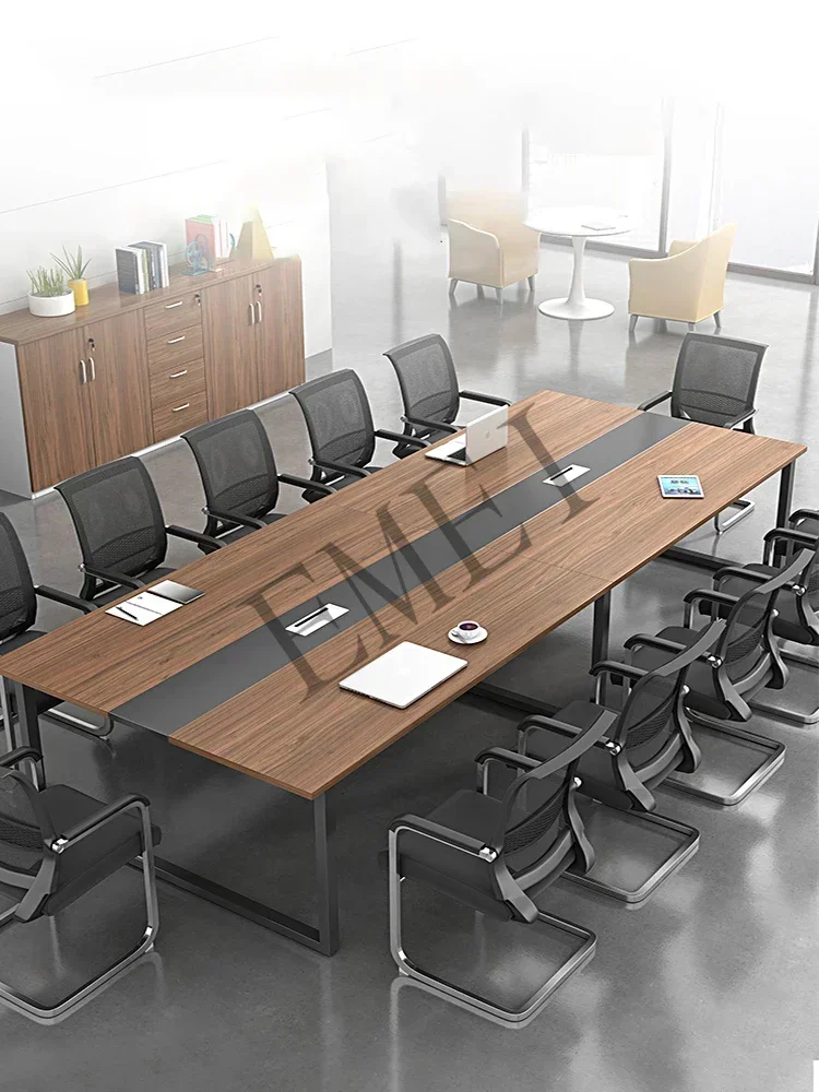 Guangzhou office furniture conference table long table simple modern rectangular staff training negotiation