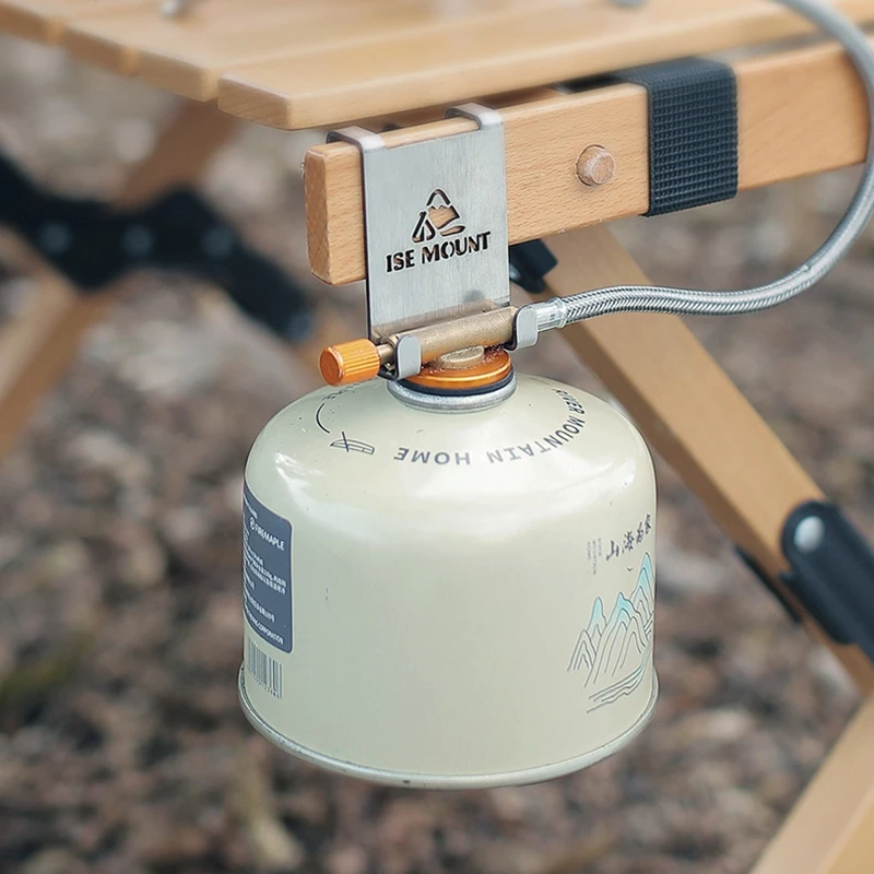 Hang Gas Canister Hook Camping Supplies Stainless Steel Stove Tank Hanger Hook Outdoor Camping Gas Stove Tank Table Organizer