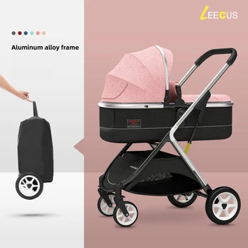Baby Stroller Can Sit or Lie Down, Simple, Lightweight, Foldable, High-view, Two-way Shock-absorbing, Newborn Baby Stroller 1