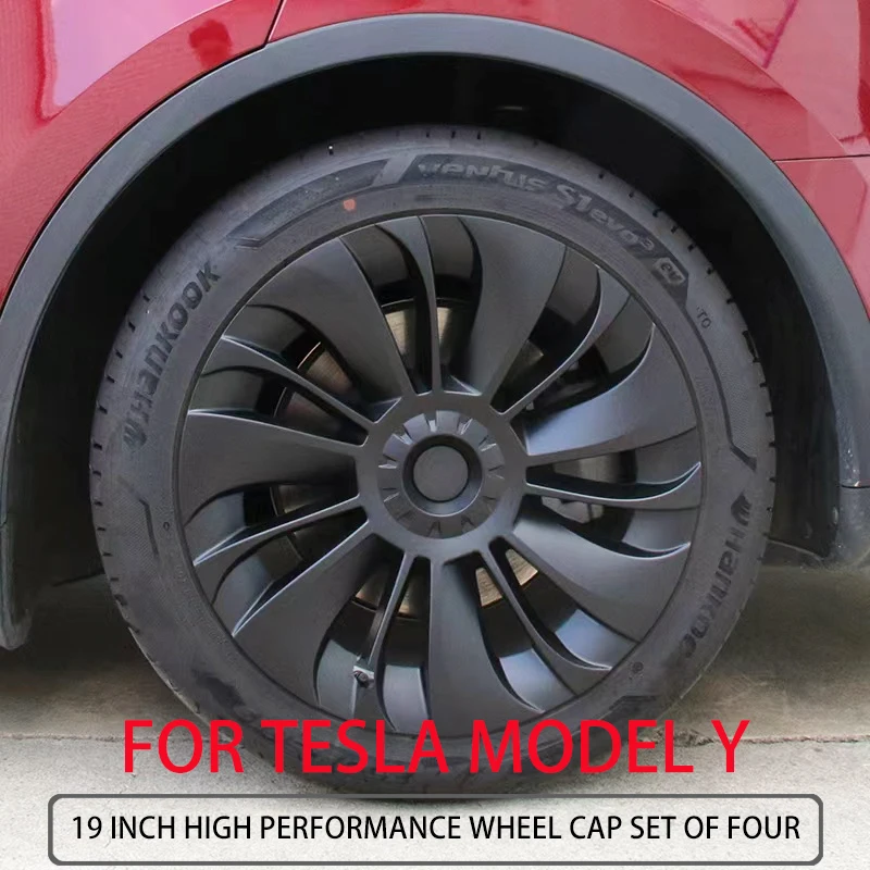 4PCS19InchwhirlwindHubcapForTeslaModelYWheelCapOriginalCar