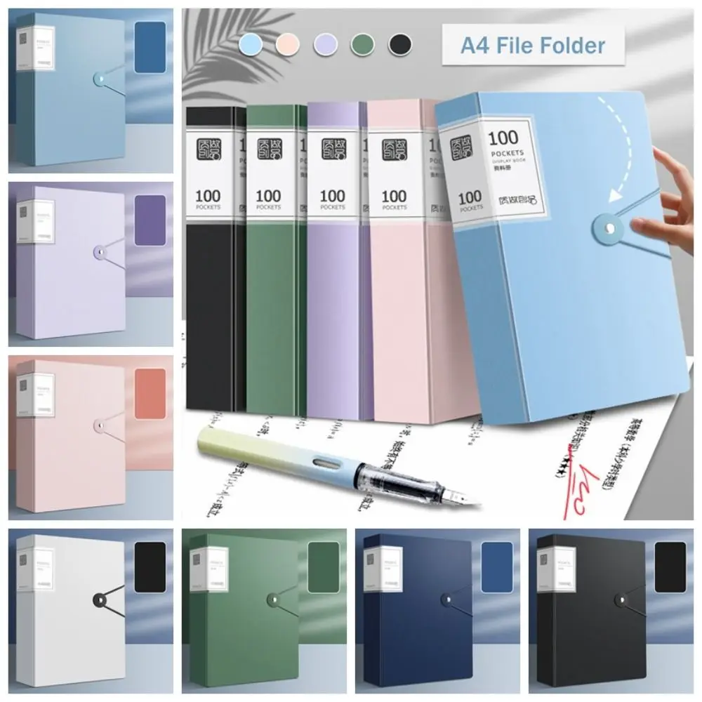 Large Capacity Diy File Folder Multifunctional Waterproof Document Organizer Dustproof Desktop Storage Document Holder Contract - 4