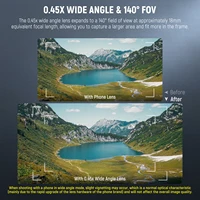 NEEWER BASICS 2 In 1 Phone Camera Lens Accessories Kit, HD 0.45x Wide Angle + 15x Macro, Lens Clip For iPhone Samsung Android - Image 4