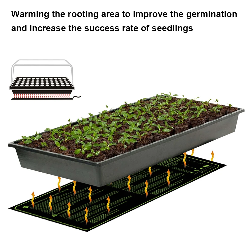 Seedling Heating Mat 50x25cm Waterproof Agriculture Tools Plant Seed Germination Propagation Clone Starter Pad seedling heat mat