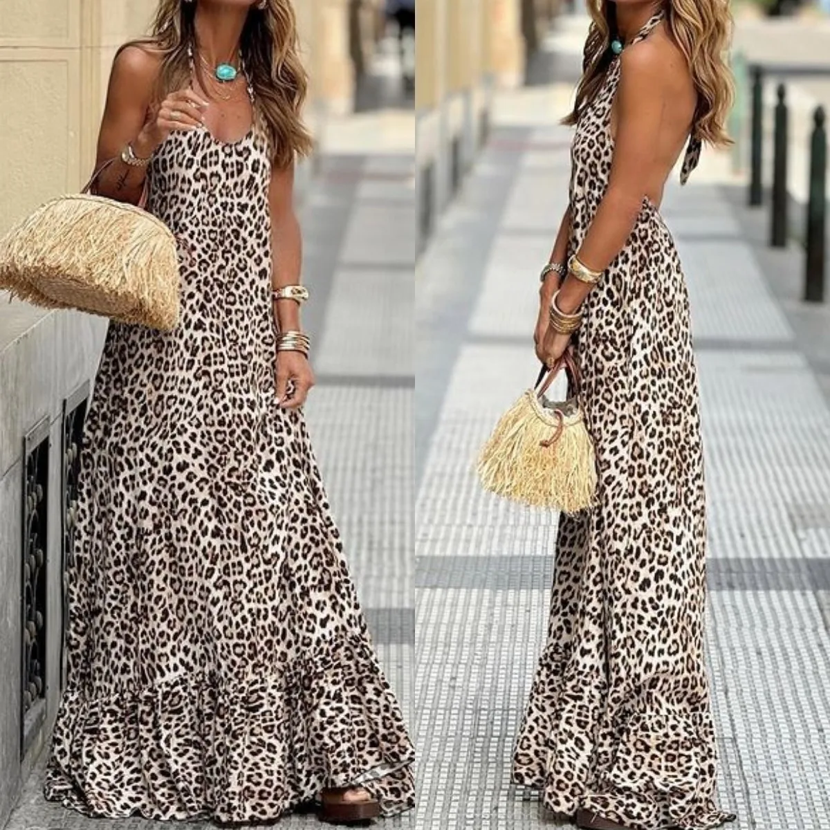Casual Dresses Giraffe Print Dress Womens Women's Fashionable