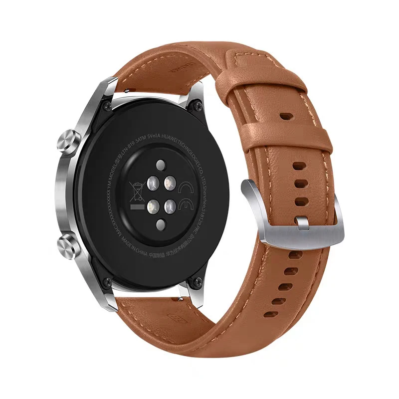 Premium Genuine Leather Watchband with Steel Pin Buckle - High-Quality Wrist Belt Bracelet