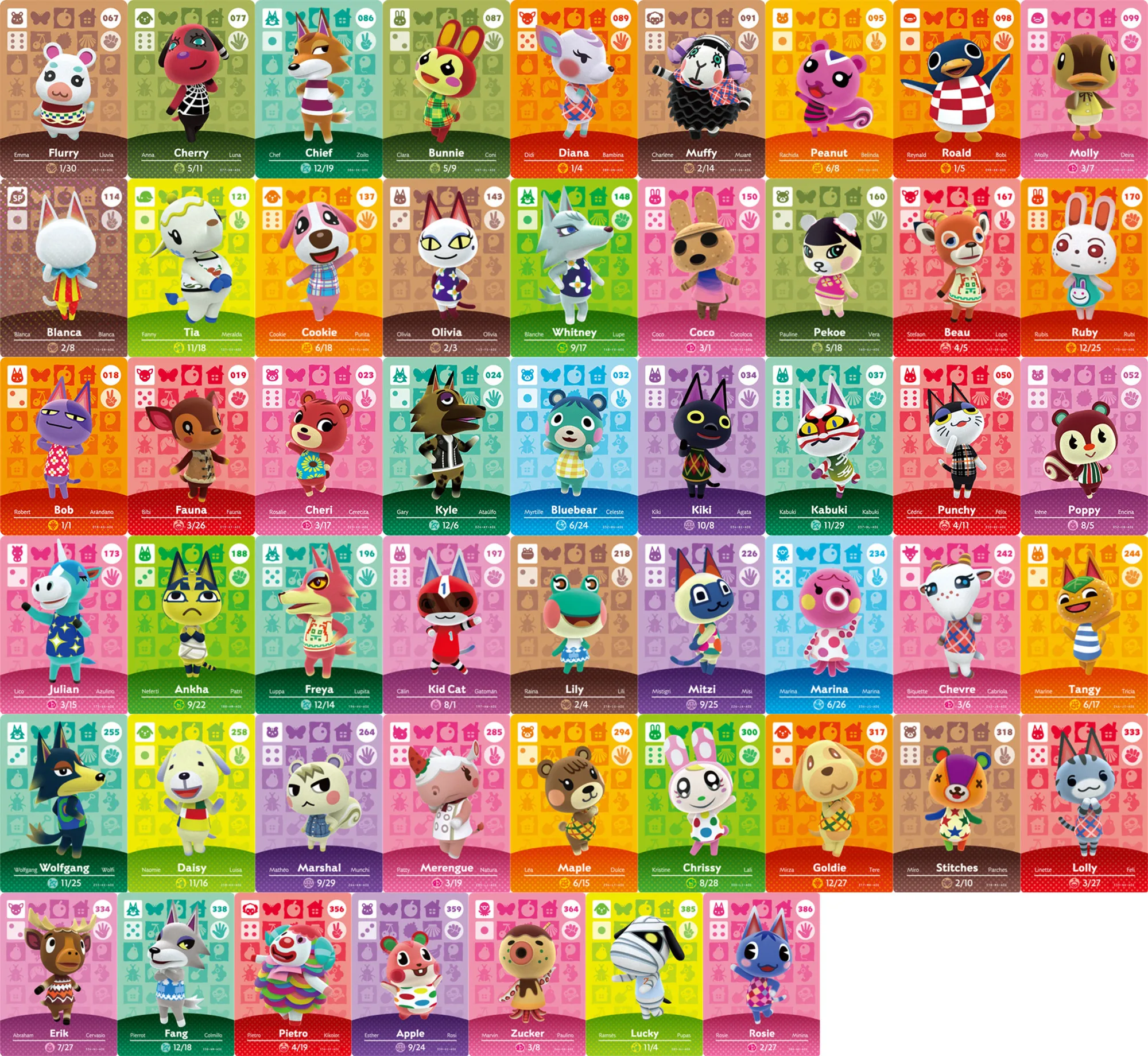 48pcs Animal Crossing Amiibo Card Shino Sasha Ione Raymond Series 5 Ankha  Pietro For Switch Switch Lite Wii U New 3ds Acnh Set - Game Collection Cards  - AliExpress