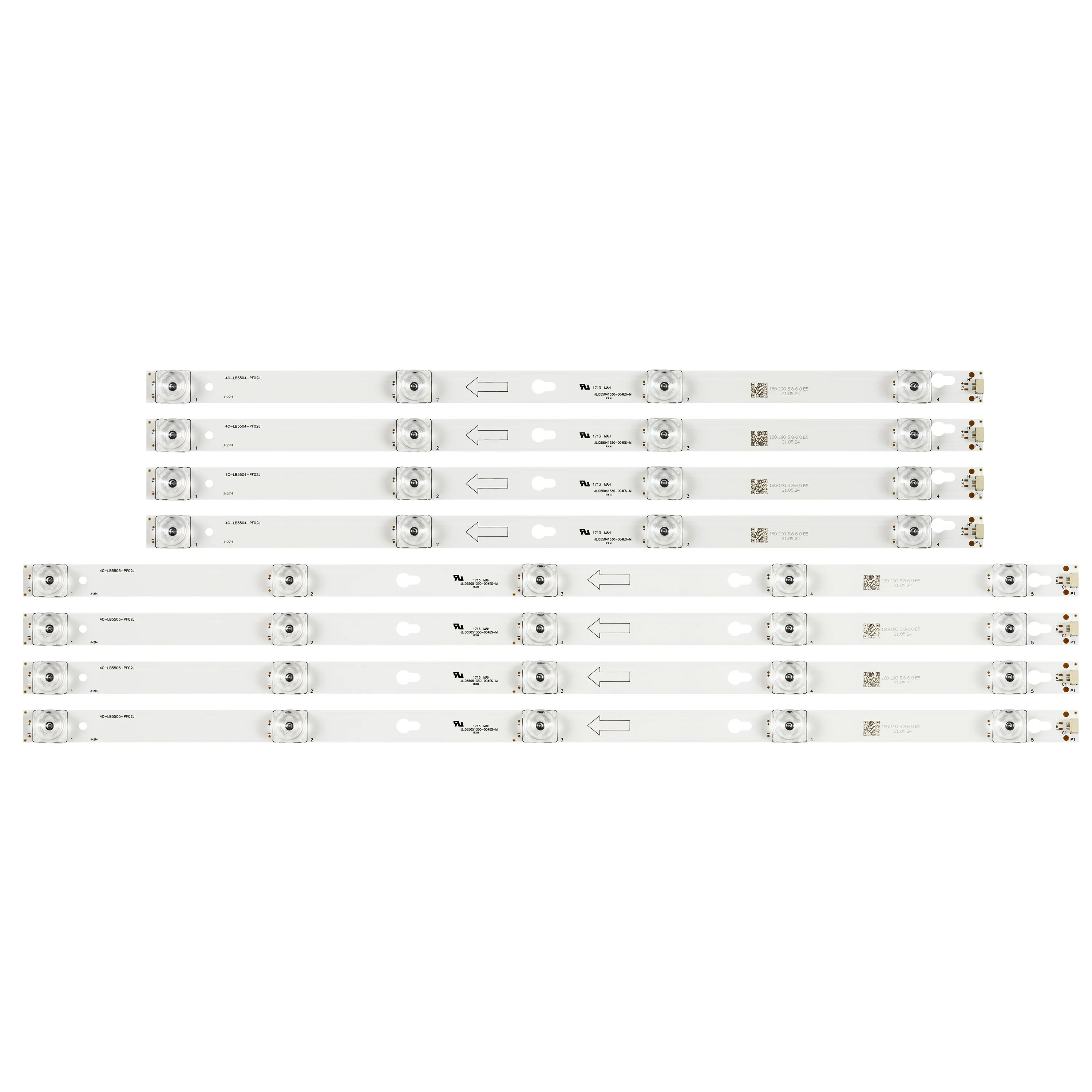 Tira Led para 55s403lfaa U55p6016 U55p6046 U55p6066 55ut6006 55uc6426w 55uc6416 55uc6316 Gic55lb124