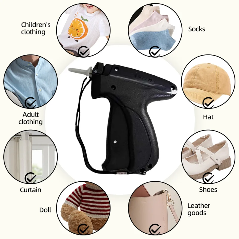 Clothing Sewing Tool Portable Quick Clothing Fixer Garment Sewing Tool Handheld Clothing Sewing Machine Mini Stitch Hemming Gun for Clothes Repair