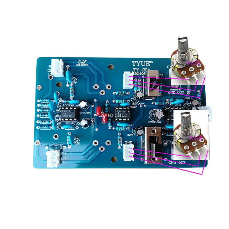 Nvarcher Balanced Preamp Input Board Entrada de Canais Ganho Btl - Image 4