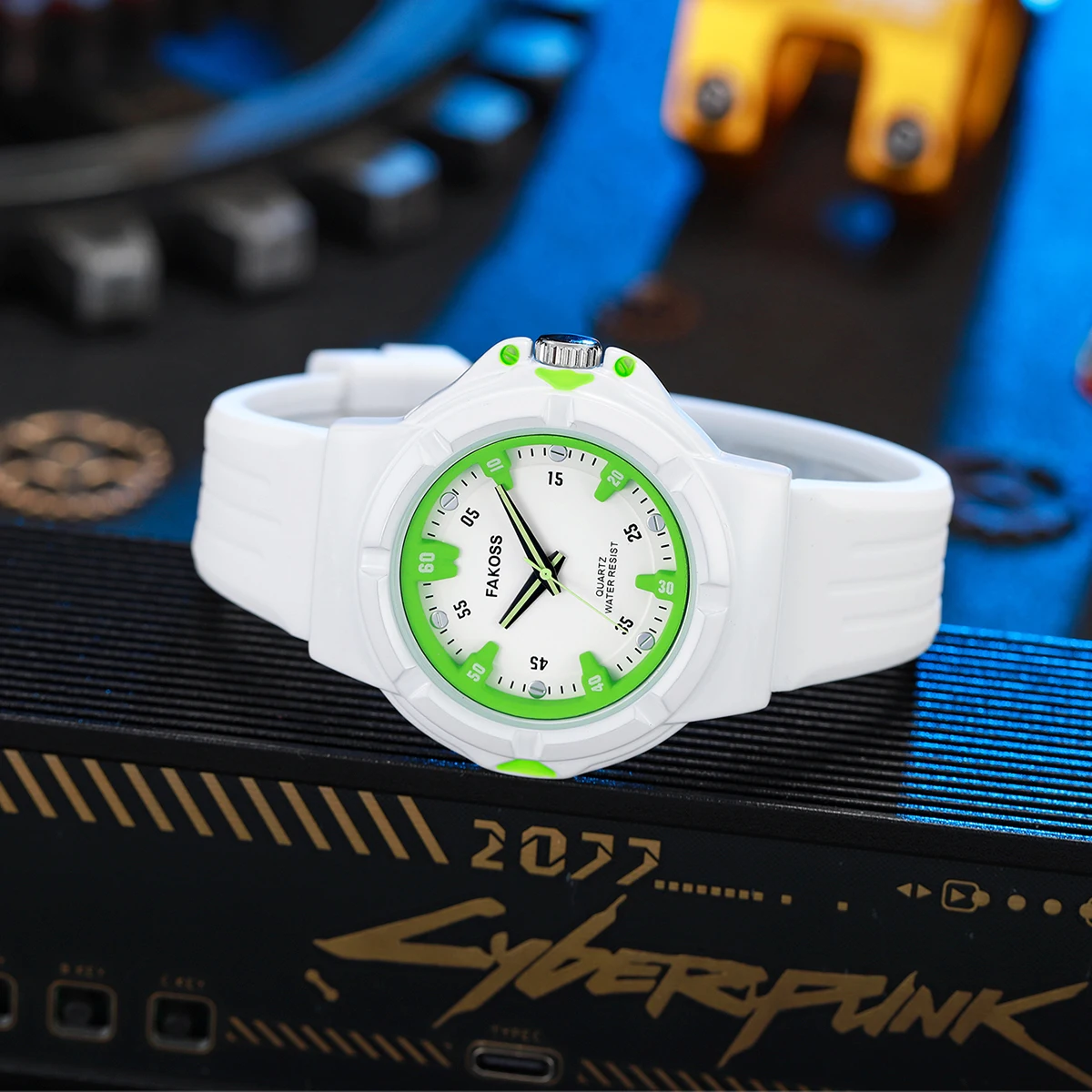 2024 New WWOOR  Men's Watches Sport Silicone Strap Quartz Watch Fashion Casual Waterproof  Watch for Men Clock Relogio Masculino