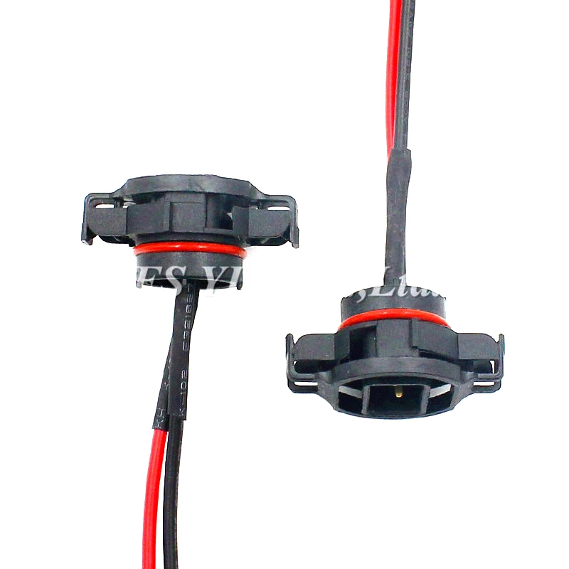 5202 H16 2504 PS24W 5201 LED Bulb Male Socket Connector Fog Headlight 2X Adapter Holder Wiring Pigtail Base Relay Harness headlight holder