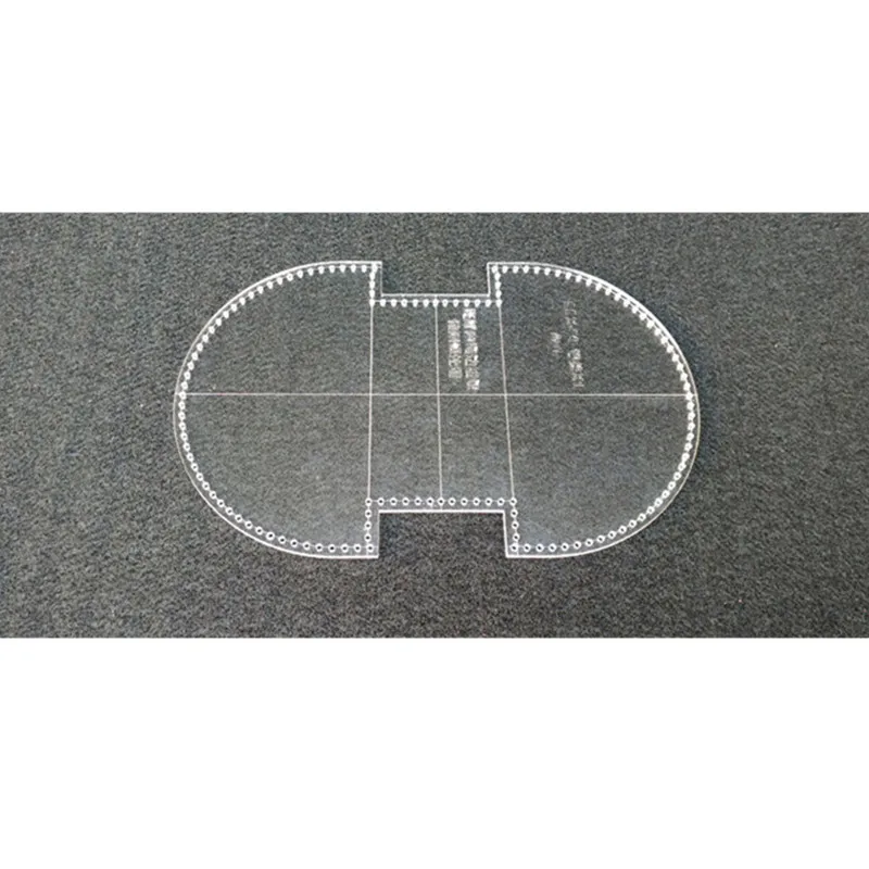 Acrylic Perspex Coin Purse Pattern Stencil Template Tool, Leather Craft, 1Pcs