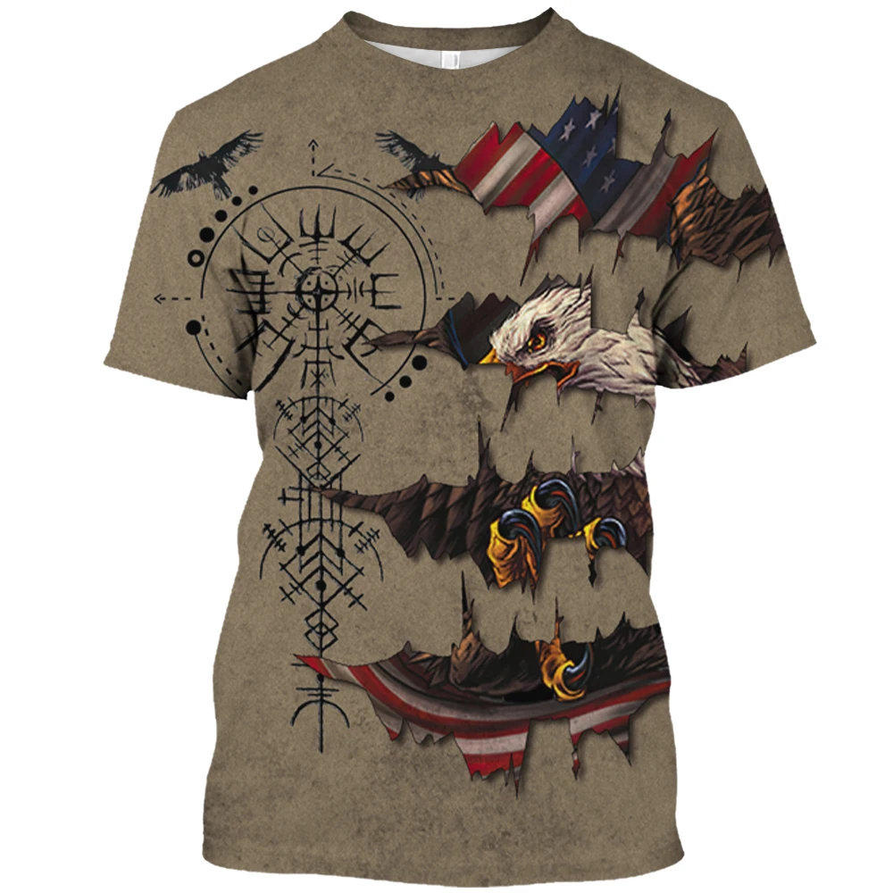 Shirt Design American Flag Printed T Shirt Independence Day Statue