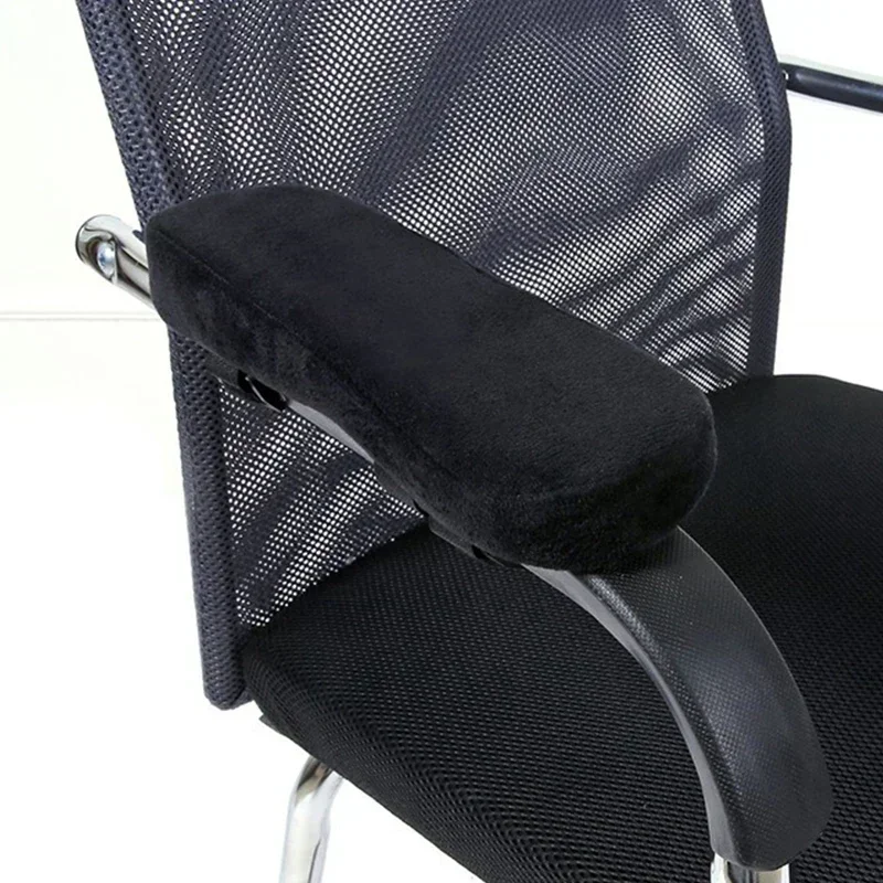 2Pcs Winter Car Memory Foam Soft Armrest Popular Comfortable Cars Comfortable Arm Pillow Hand Pad Auto Replacement Accessories