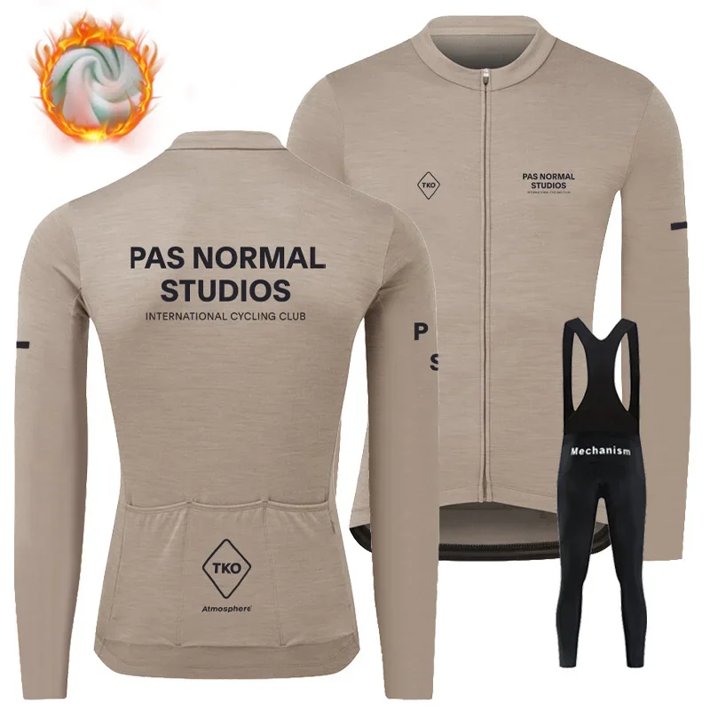 

PNS Long Sleeve Cycling Jersey Sets Mens Winter warm 2023 Ropa Maillot Ciclismo Racing Bike Suit Mountian Bicycle Clothing