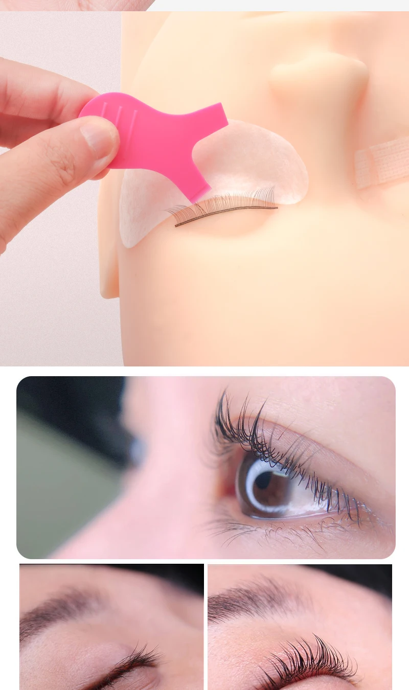 30 stücke Y Lash Lift Werkzeug Y Form Wimpern Pinsel Lash Lift Pinsel Silikon Pfropfen Wimpern Lift Pinsel für Wimpern verlängerung Reinigen – Detail 7
