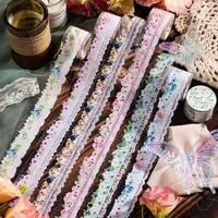 Journamm 30mm*2m PET Lace Tape Decor Sticker Scrapbooking Materials Art Collage Photo Album DIY CUT Creative Stationery 1