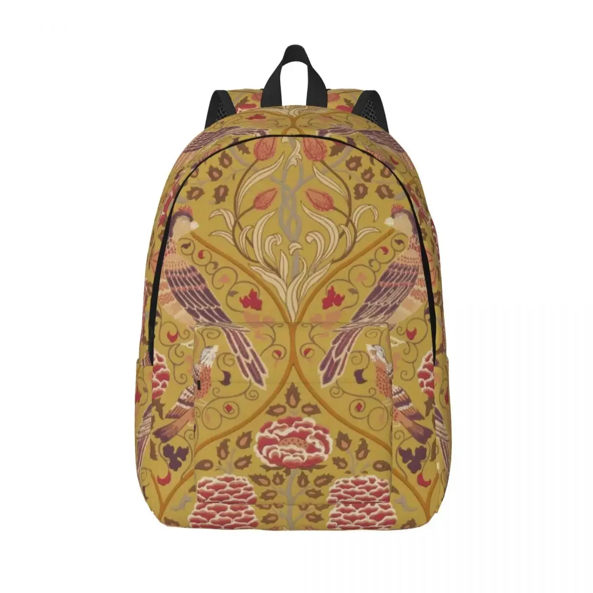 

Vintage Floral Pattern By William Morris Travel Canvas Backpack Men Women School Laptop Bookbag College Student Daypack Bags