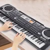 Chriyungel Kids Electronic Piano Keyboard with Microphone  61 / 37 Keys Organ Musical Instrument Toy Gift for Child Beginners 4