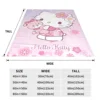 Cute Pink Hello Kitty Blanket Fleece Winter HelloKitty Portable Soft Throw Blankets for Home Travel Bedding Throws 6
