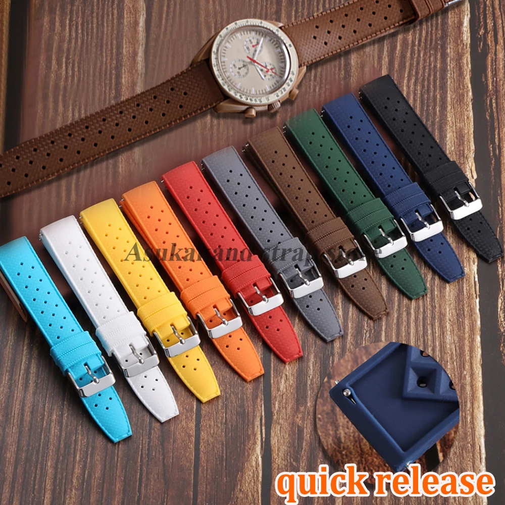 Silicone Tropical Rubber Sport Watchstrap - Unisex