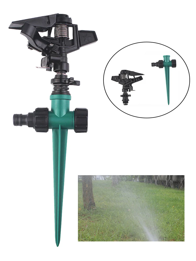 

Garden Sprinkler Automatic Rotating Sprinkler Scattering Nozzle 360 Degree For Garden Lawn Grass Sprinklers Watering System