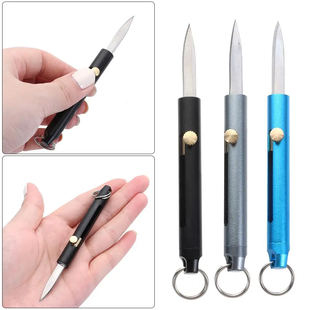 Description Picture 2 of itemMultifunction Aluminum Alloy Self Defense Mini Foldable Knife Portable Key Chains Outdoor Survival Emergency Pocket EDC Tools