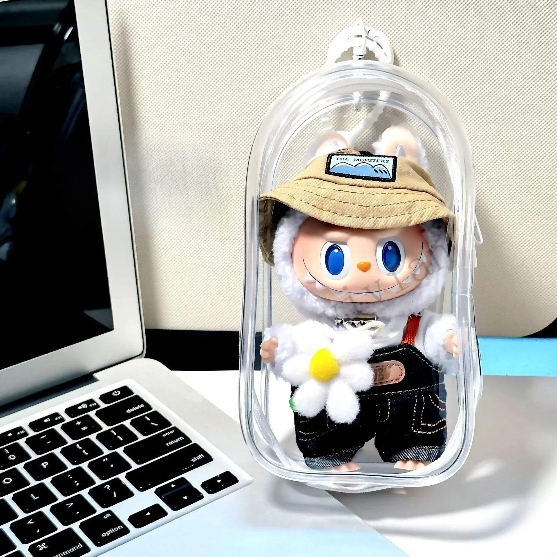 Vibrant Clear Protective Organizer Box with Keychain
