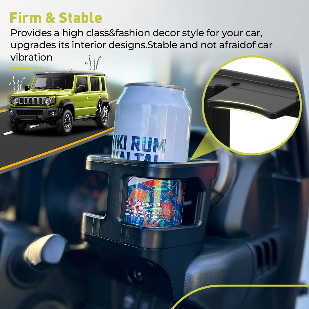 스즈키 짐니 JB74/JB64 2019 2020 2021 2022 2023-2025 자동차 컵홀더 브래킷 홀더 스탠드 정리함 차량용 실내 액세서리