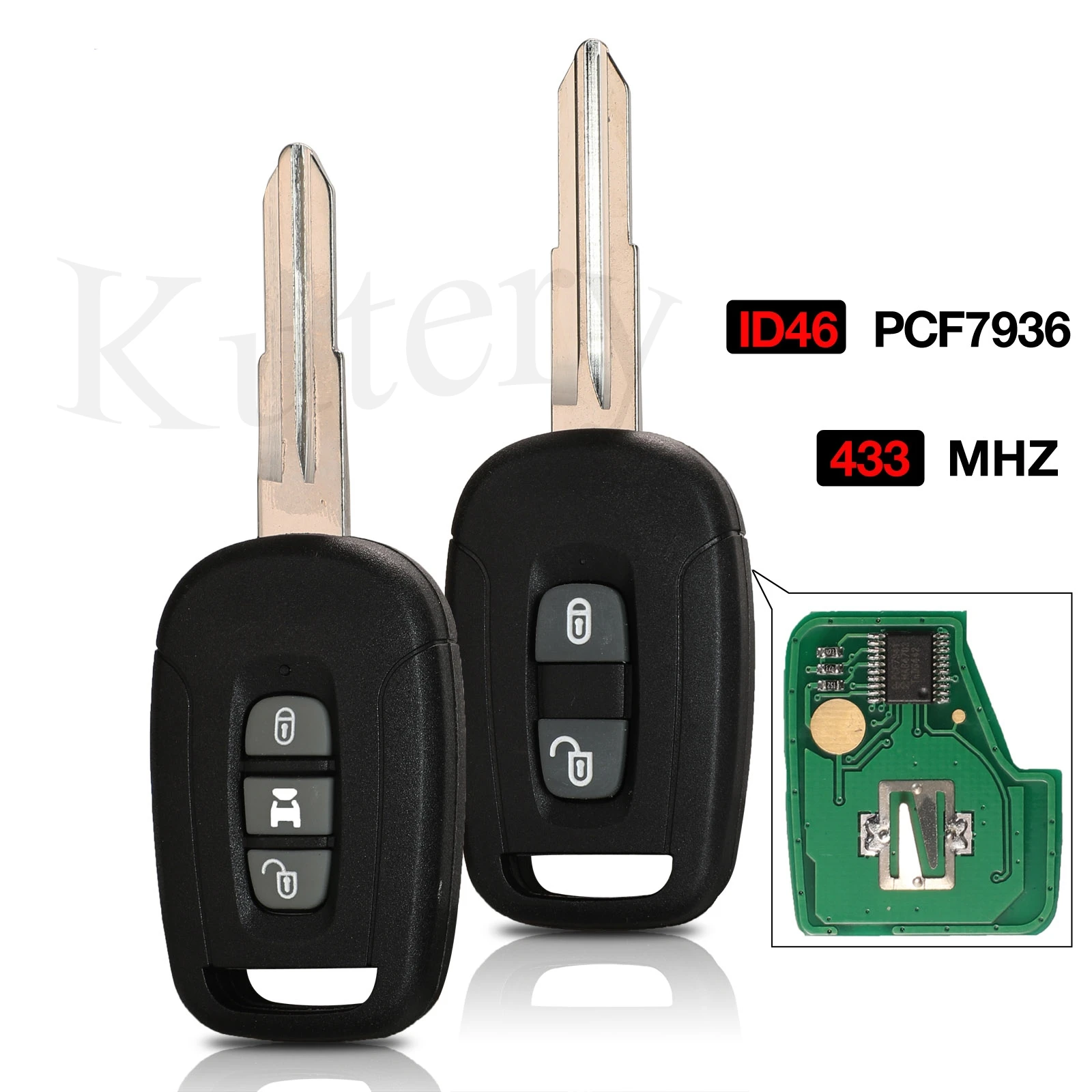 

Kutery 2/3 кнопки дистанционного ключа подходит для Chevrolet/Holden 5 7 Captiva 2009 2009 2010 2012 2013 OKA-150T / OKA-151T 96628228