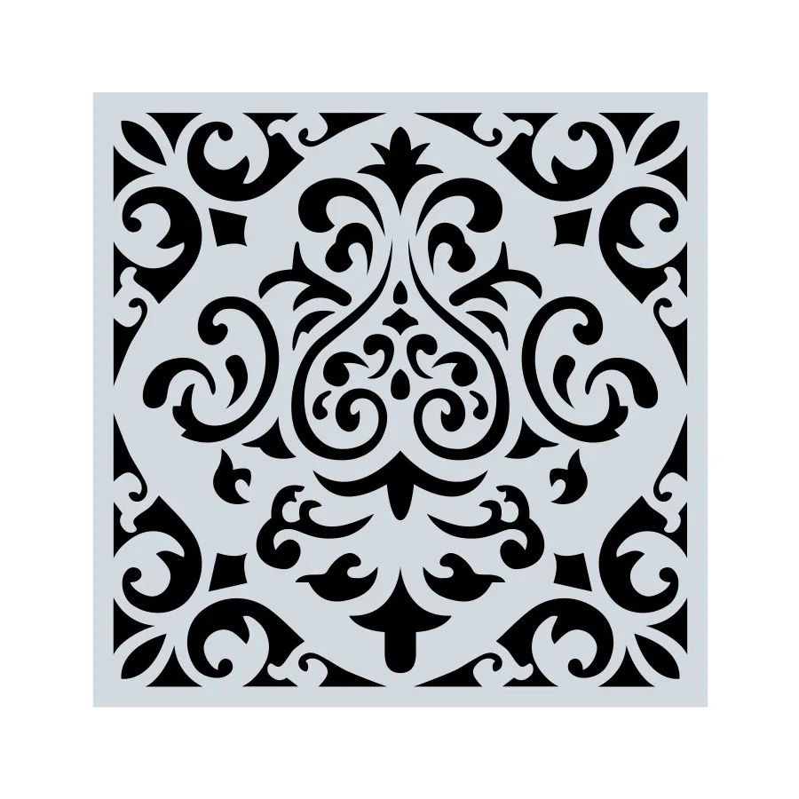 Decorative Mandala Stencil Spray Painting Template - Durable, Washable DIY Window & Wall Decor Tool