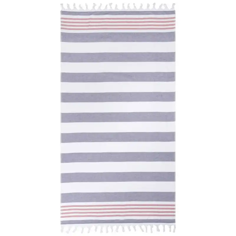 

Stripe Fouta Beach Towel with Fringe