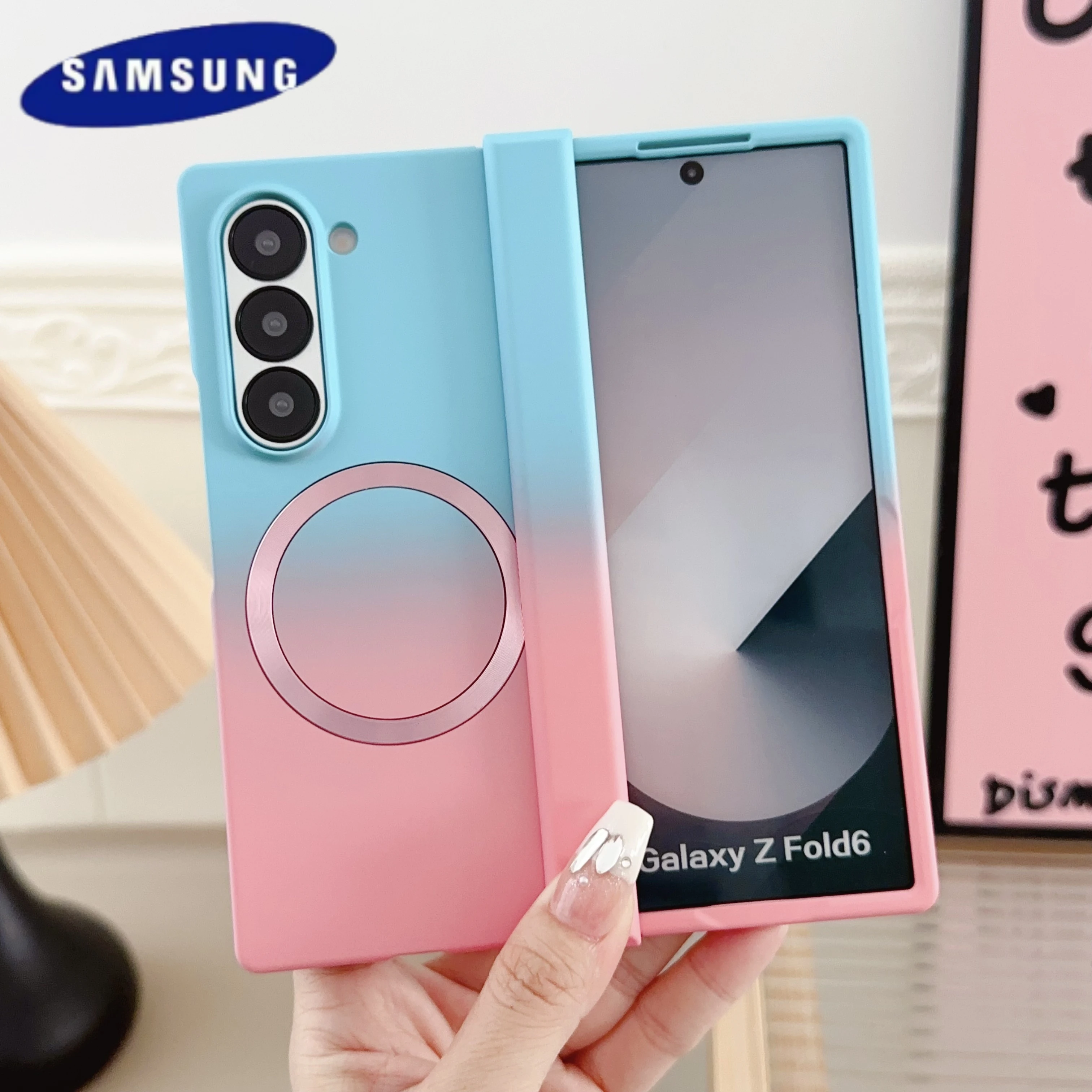 Magnetic Gradient Liquid Silicone Shockproof Luxury Case