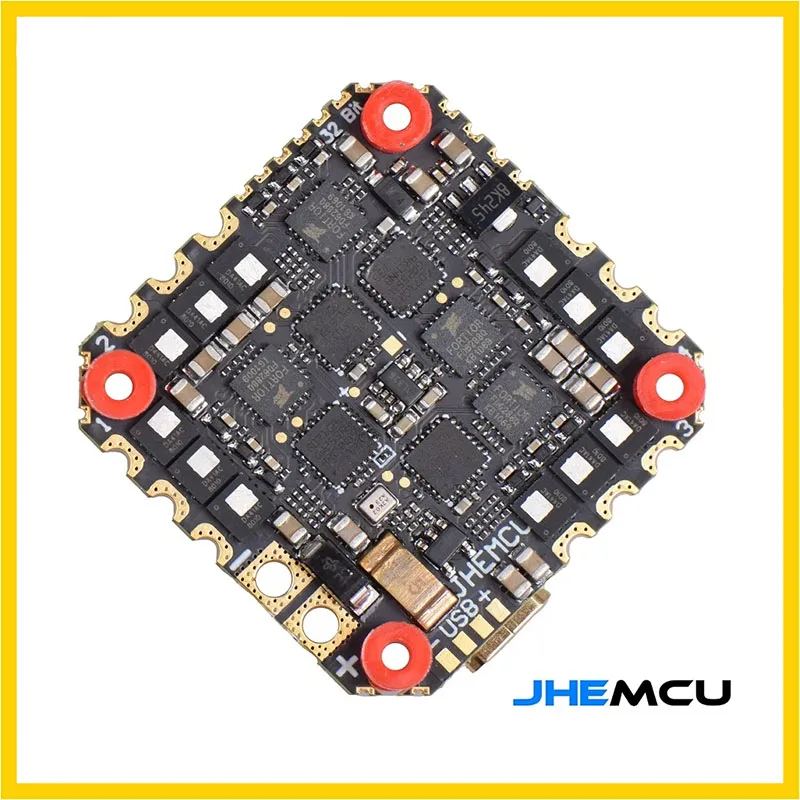 

JHEMCU GHF745AIO MPU6000 F745 Flight Controller BLHELI32 G071 40A / 50A 4in1 ESC 25.5X25.5mm 3-6S for FPV Freestyle Drone