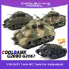 COOLBANK RC Tank 1/16 Scale 2.4ghz U.S. M5A1 Stuart Light Tank Model, Remote Control Tanks with Sound and Light  for Boys Adults 1