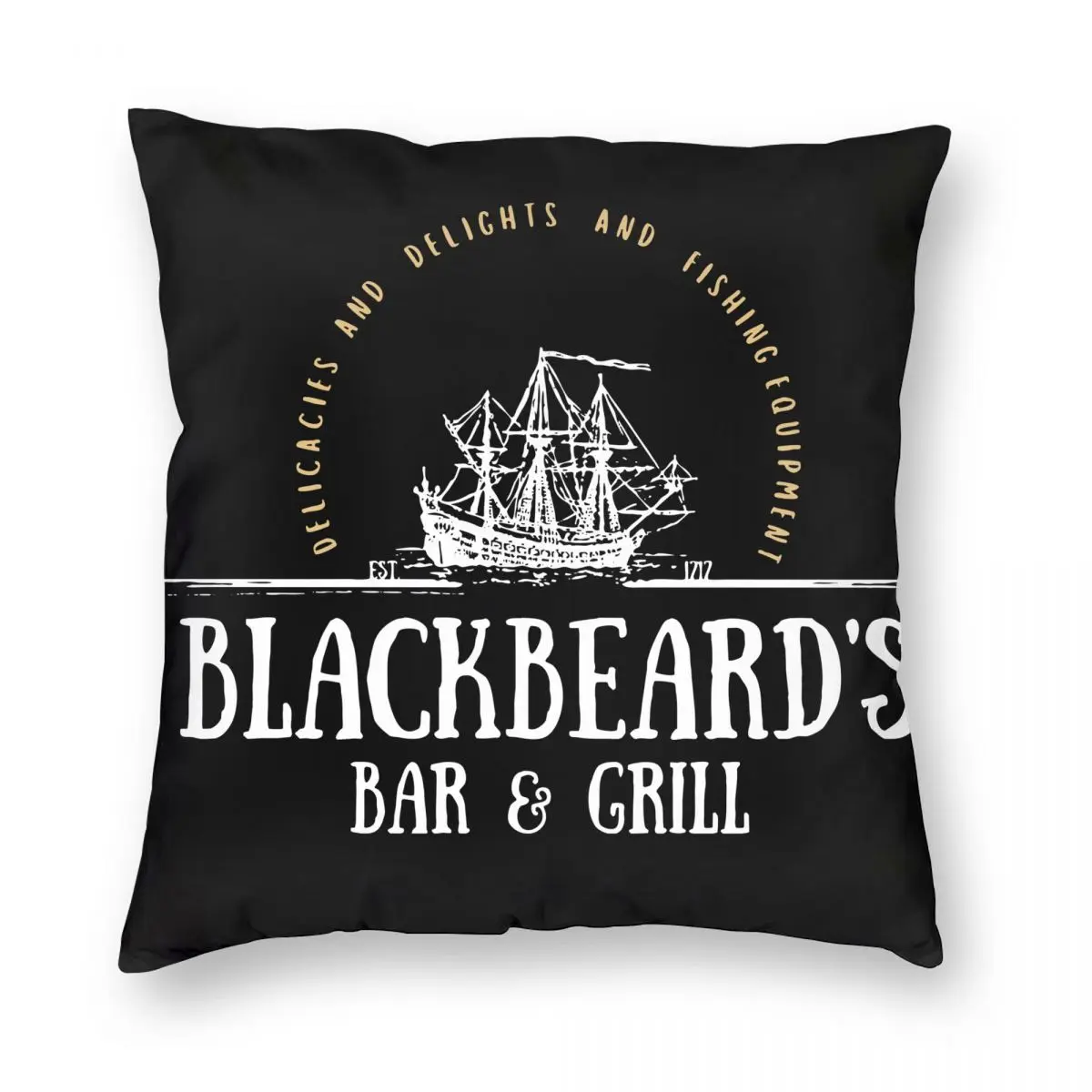 

Blackbeard's Bar Pillowcase Double-sided Printing Cushion Cover Decoration Our Flag Means Death Throw Pillow Case Cover Home